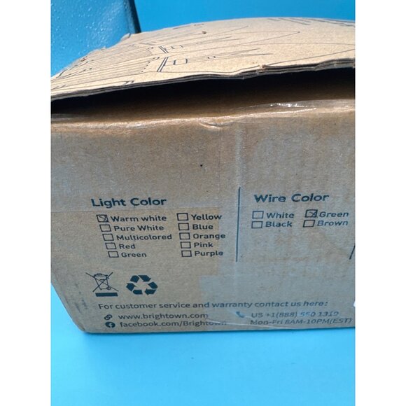 25-Light C9 Christmas String Lights Green Wire Indoor/Outdoor Use End-To-End Con - Picture 4 of 5